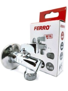 FERRO Zawór kątowy 1/2x1/2  z filtrem 