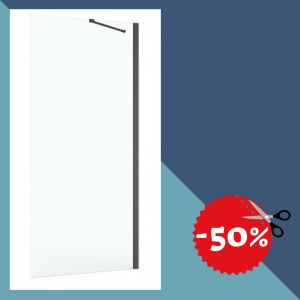 ROCA Walk-in Capital Black ścianka boczna 100 cm