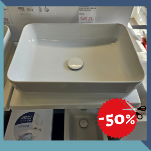Cersanit Crea umywalka nablatowa 50 cm wyprzedaż ekspozycji 