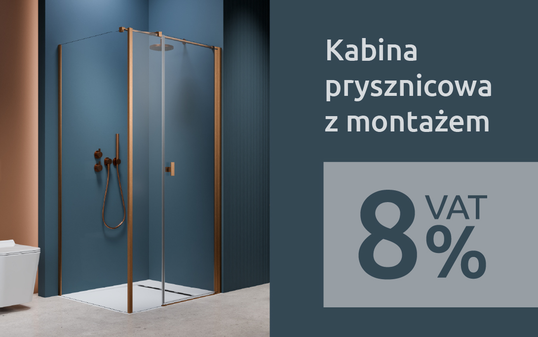 Kabina prysznicowa Radaway z montażem i 8% VAT